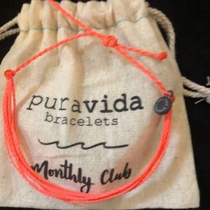 Neon coral original Pura Vida bracelet, never worn